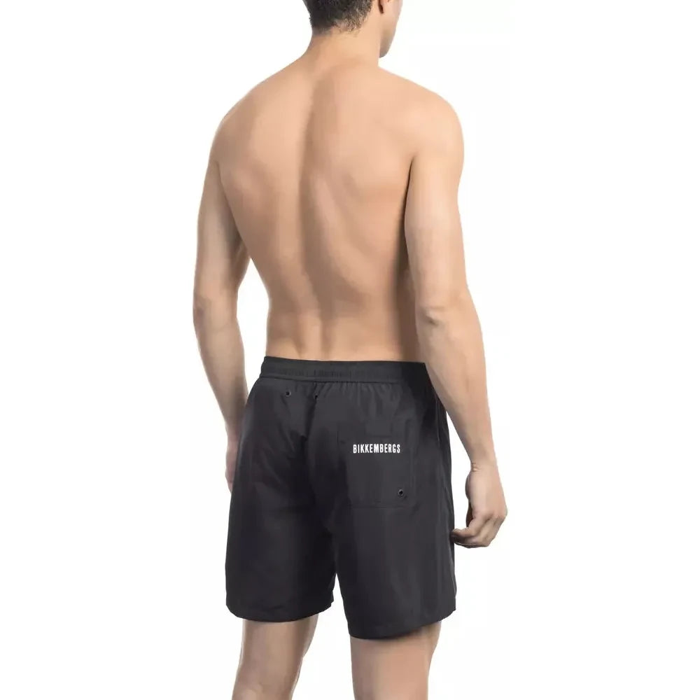 Elegant Degradé Swim Shorts with Pockets