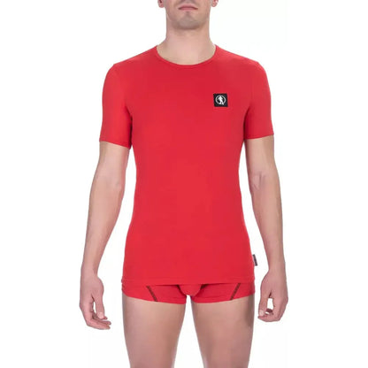Bikkembergs Red Cotton Men's T-Shirt MAN T-SHIRTS