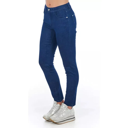 Frankie Morello Chic Multi-Pocket Skinny Denim Frankie Morello