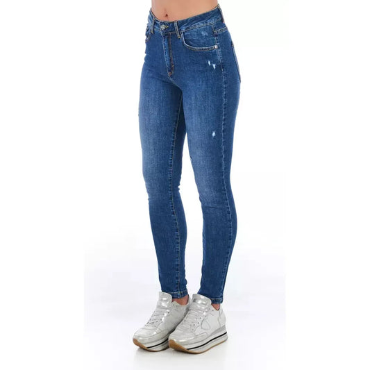 Stylish Worn Wash Denim Jeans