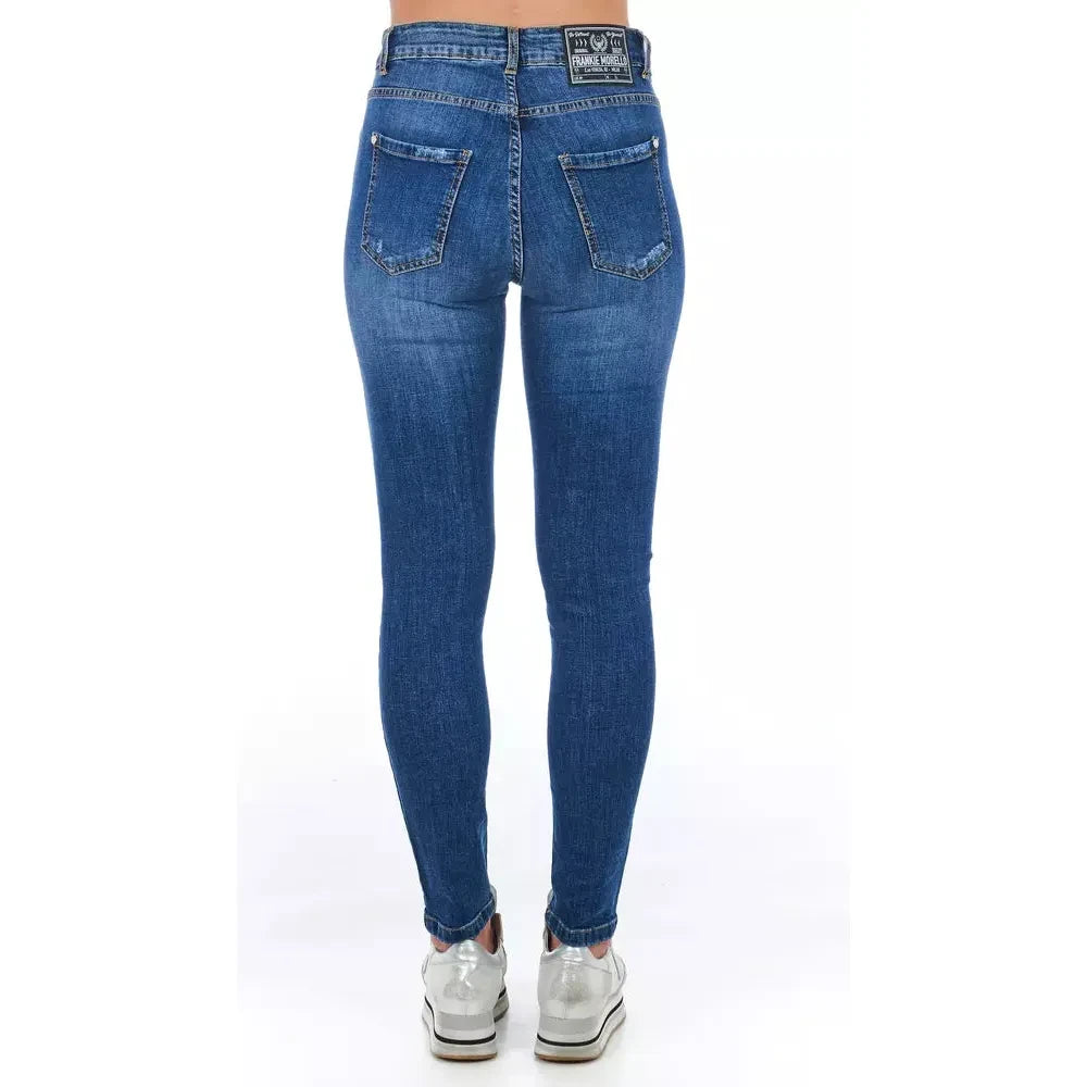 Stylish Worn Wash Denim Jeans