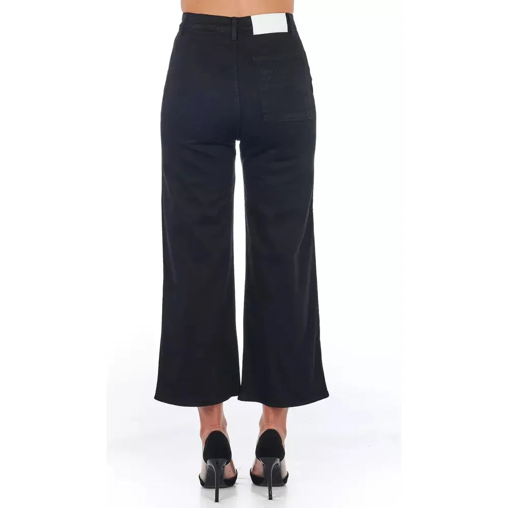 Chic High-Waist Cropped Trousers