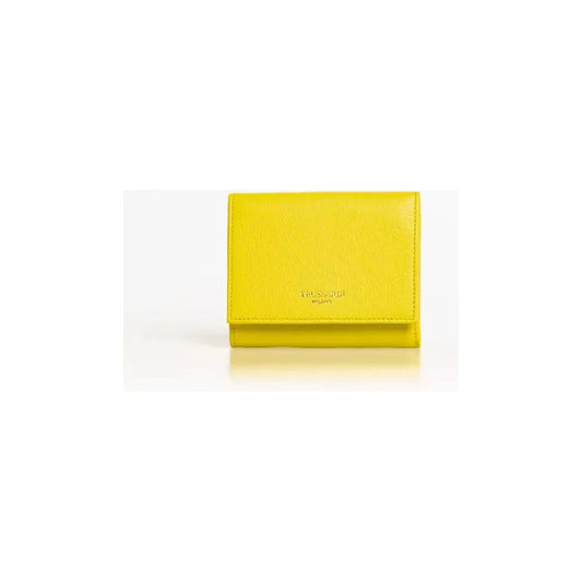 Elegant Yellow Mini Leather Wallet