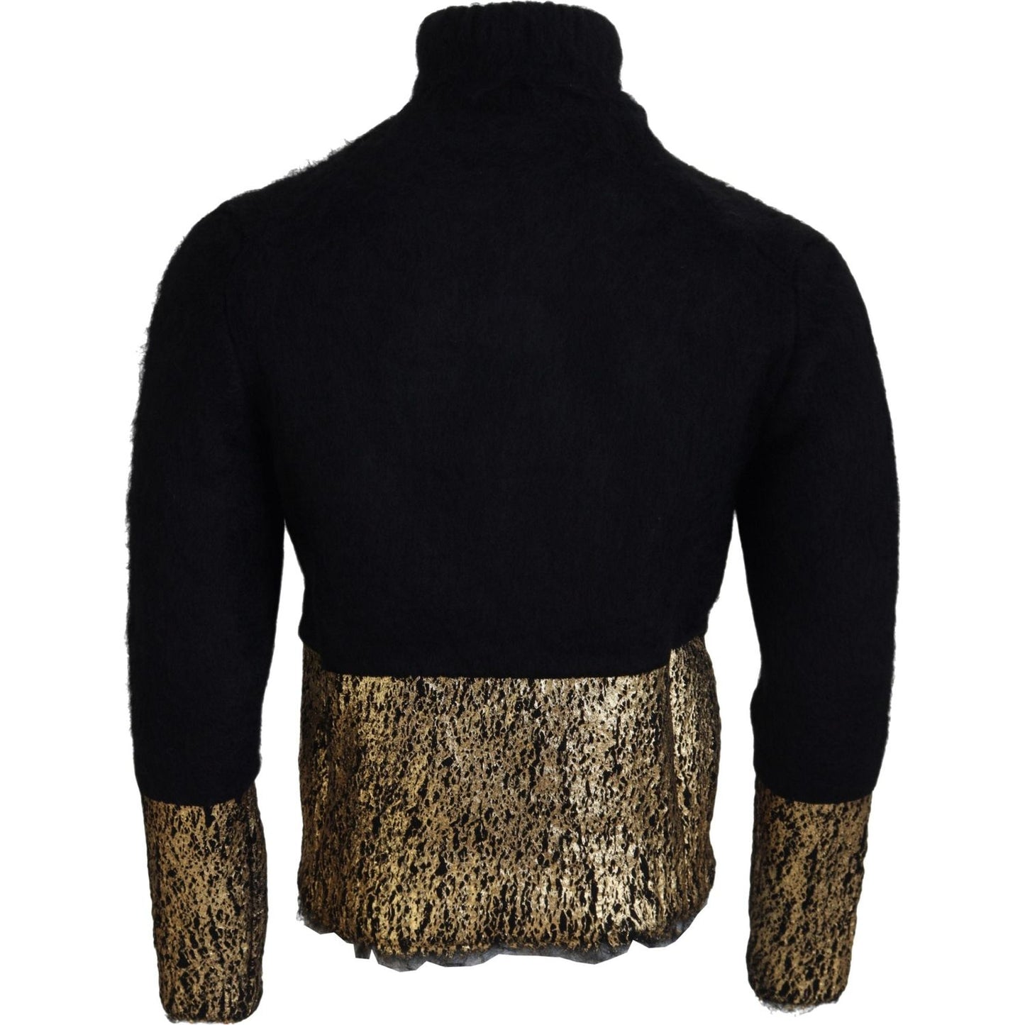 Stunning Black and Gold Crewneck Sweater