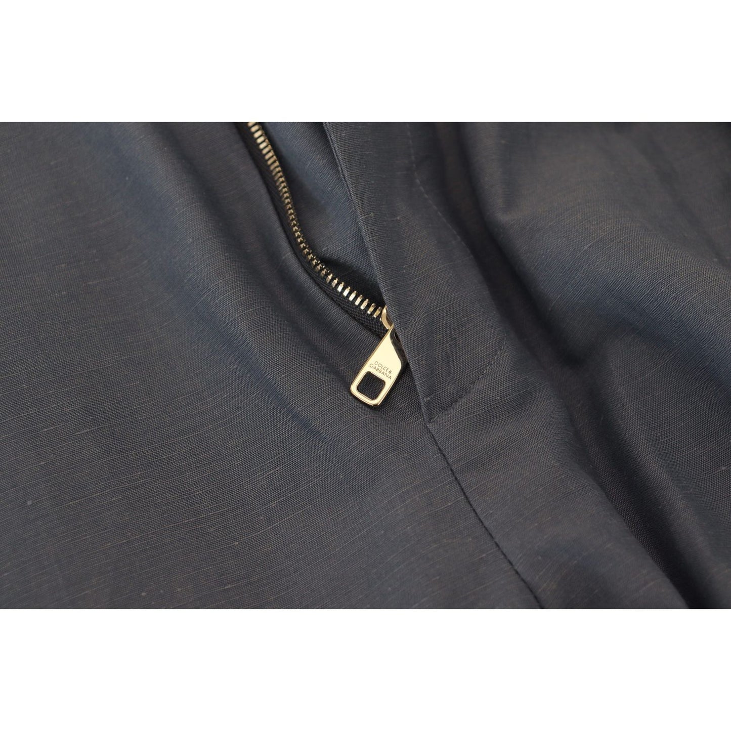 Elegant Blue Linen-Cotton Blend Trousers