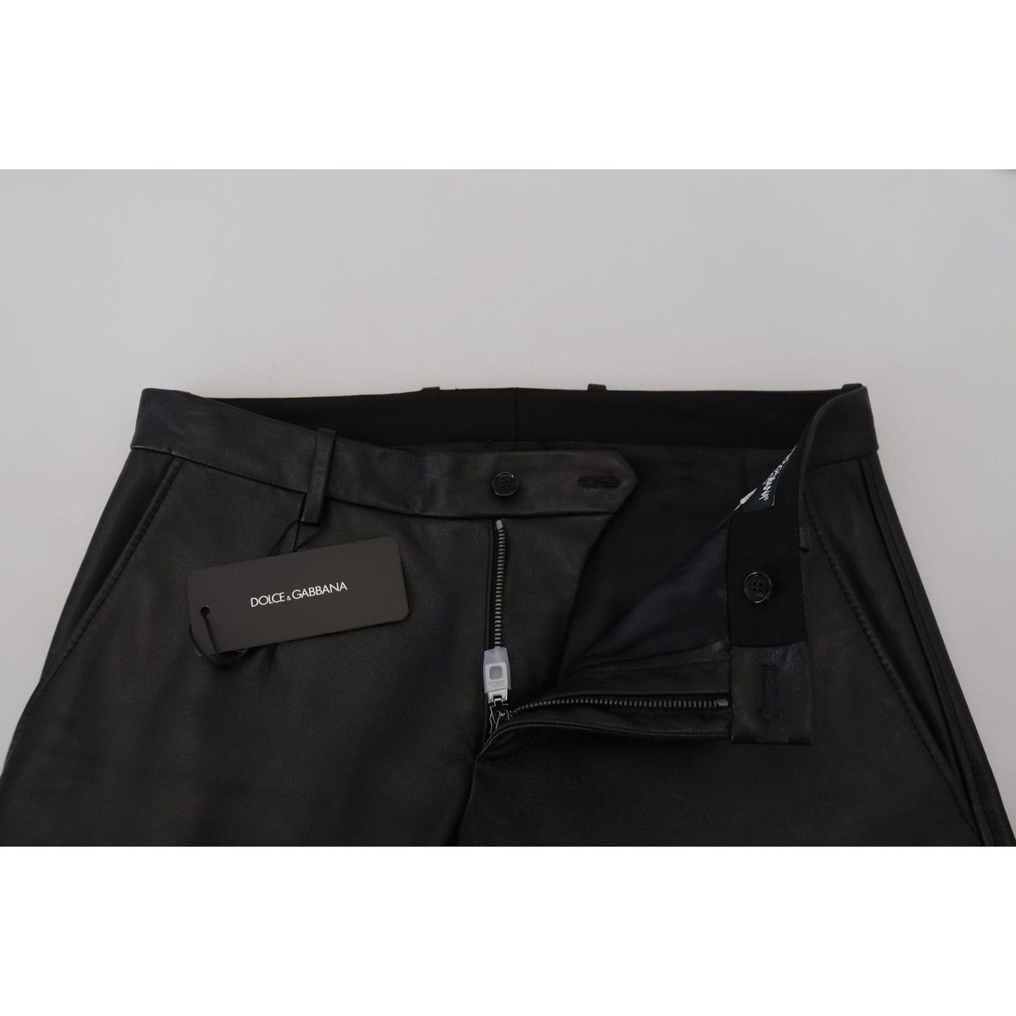 Elegant Black Agnello Trousers for Men