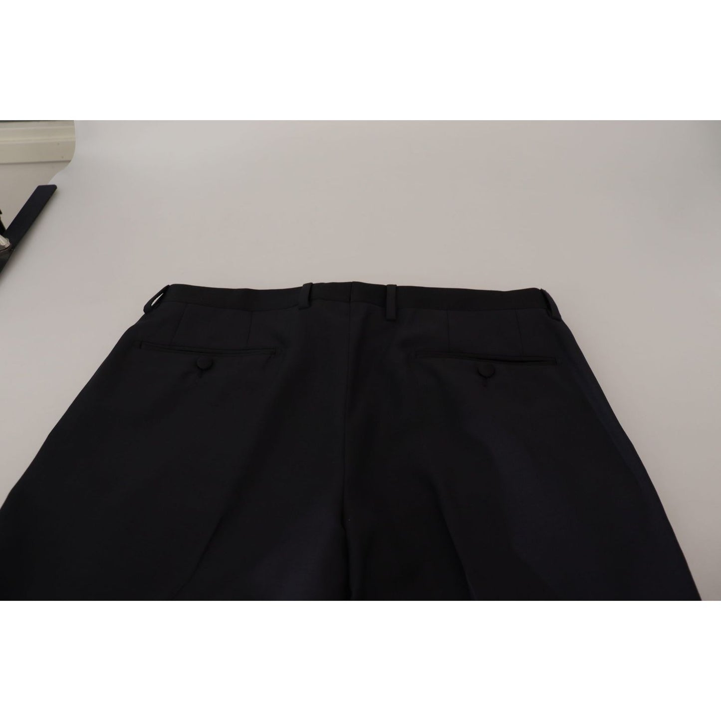 Elegant Black Wool Blend Trousers