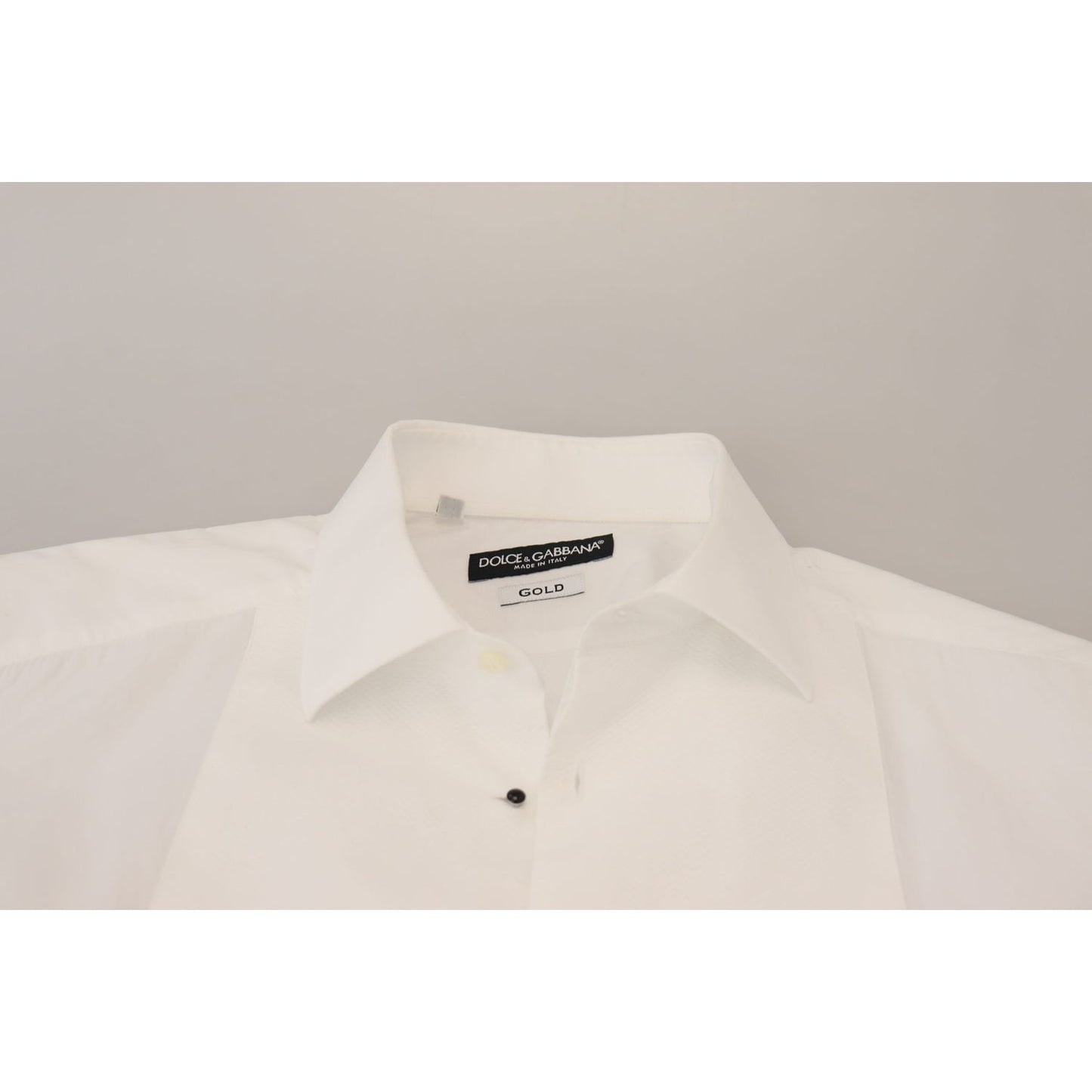 Elegant White Cotton Poplin Slim Fit Shirt