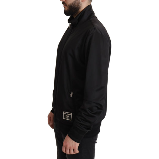 Elegant Black Full Zip Sweater