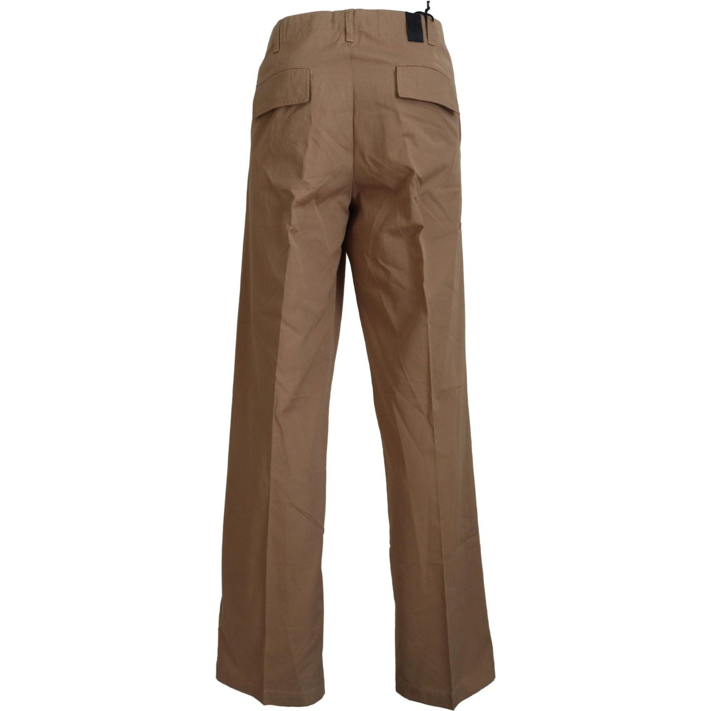 Elegant Brown Straight Fit Chinos