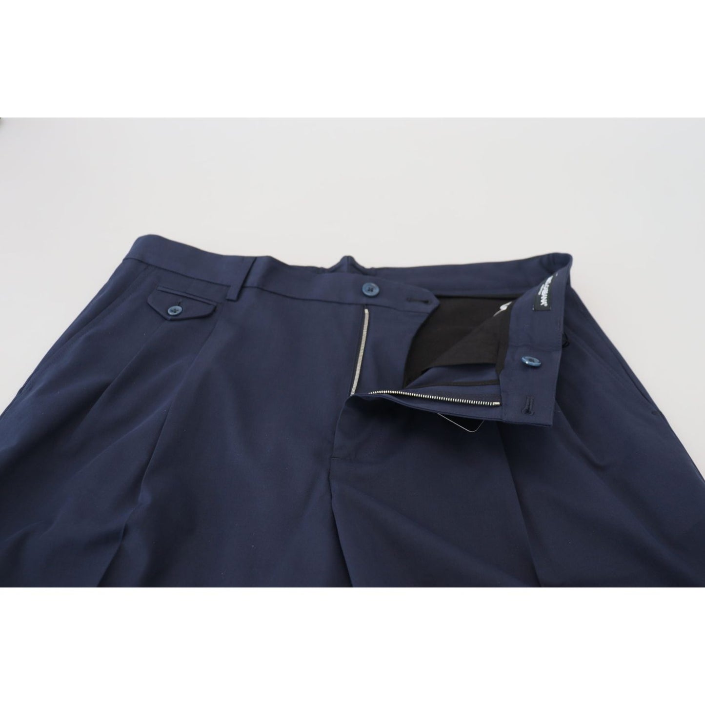 Dolce & Gabbana Blue Chinos Cotton Stretch Casual Shorts