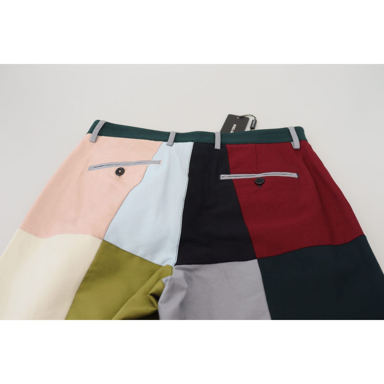 Dolce & Gabbana Multicolor Cotton Patchwork Pants
