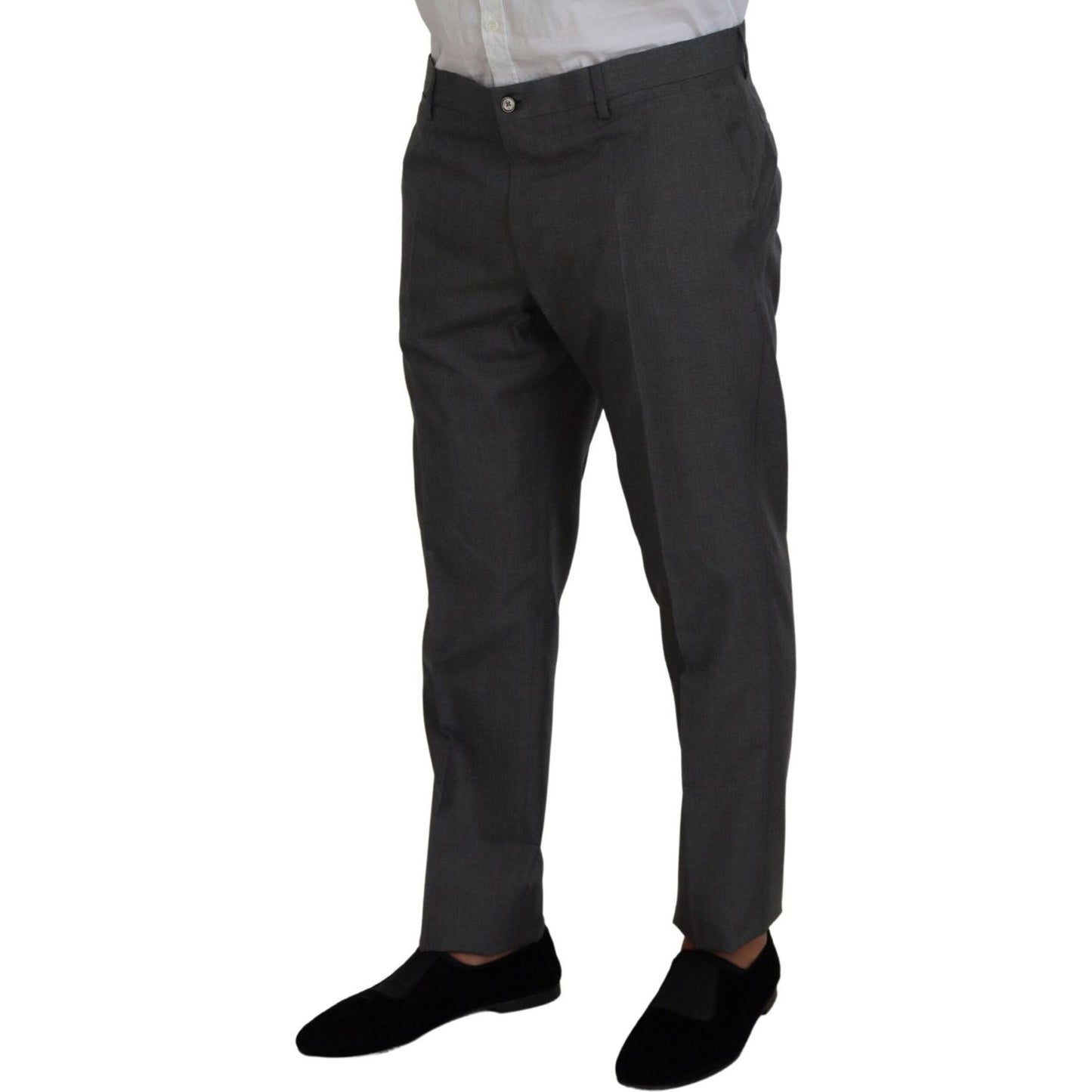 Sleek Silver Martini Slim Fit Three-Piece Suit