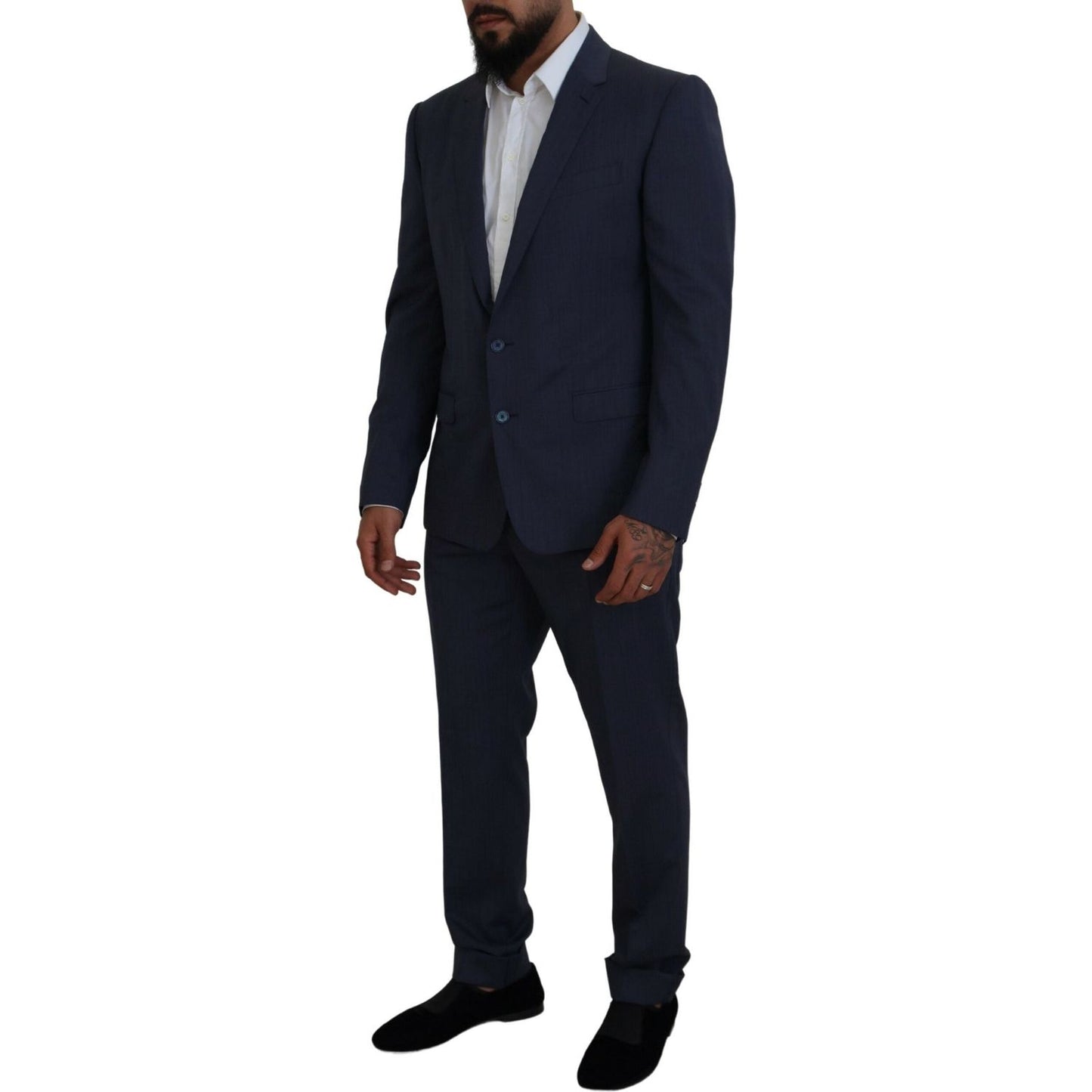 Elegant Blue Martini Men's Slim Fit Suit