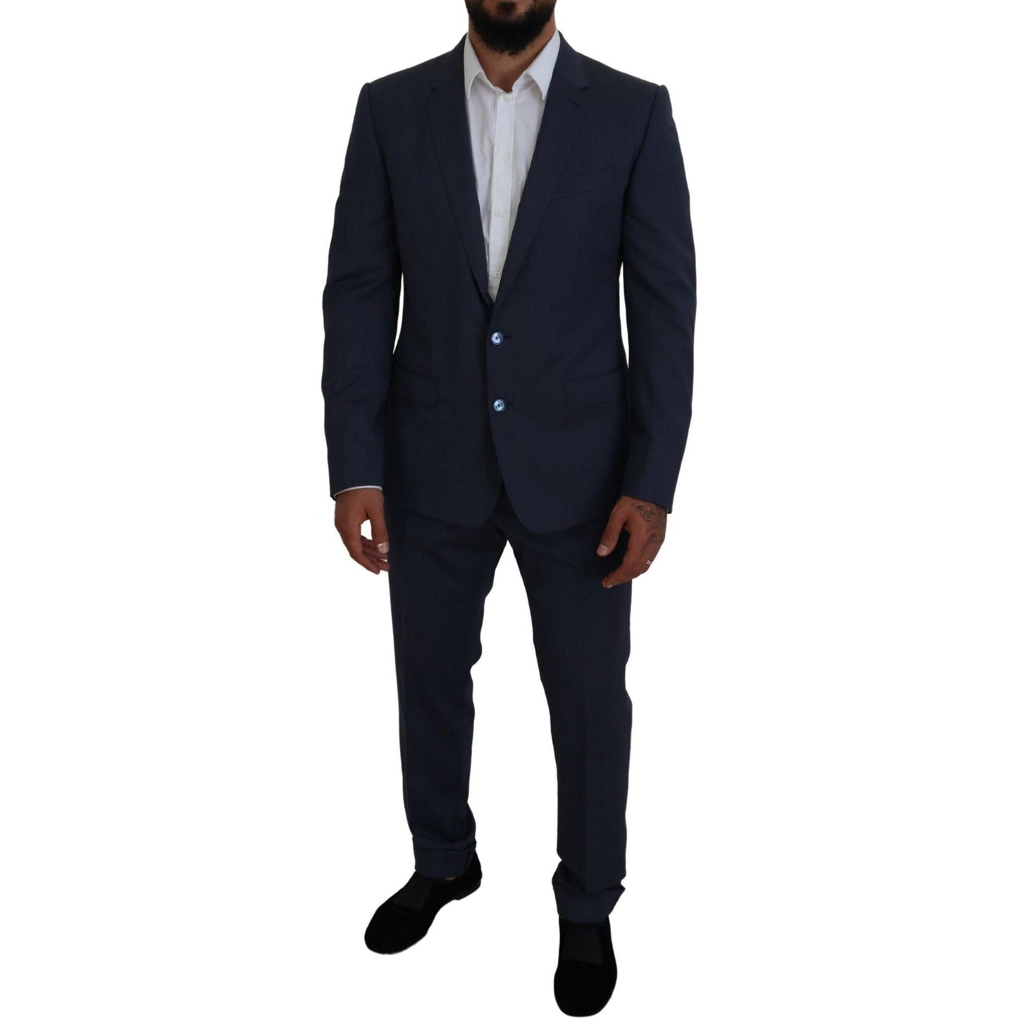 Elegant Blue Martini Men's Slim Fit Suit