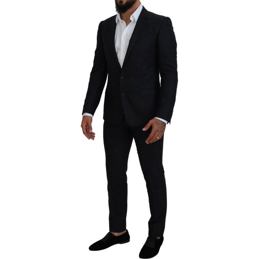 Sleek Martini Style Wool-Silk Men's Suit