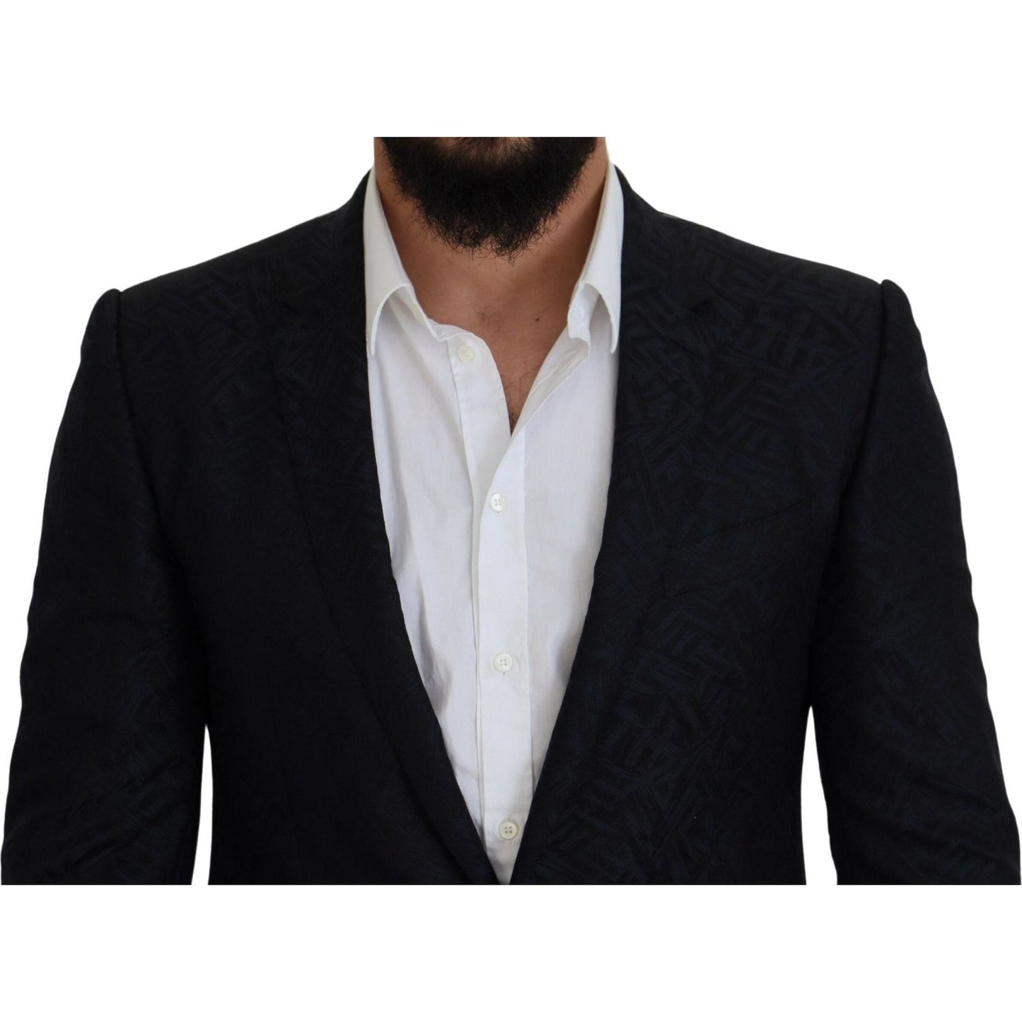 Sleek Martini Style Wool-Silk Men's Suit