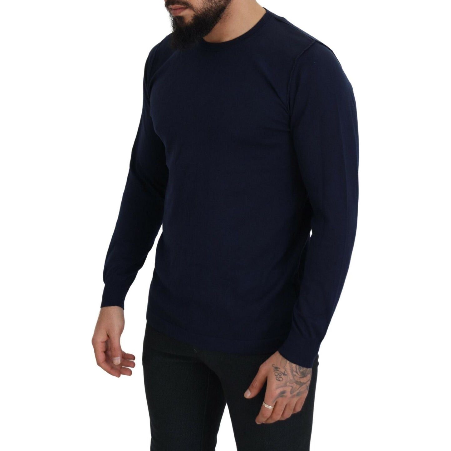 Authentic Crewneck Blue Pullover Sweater