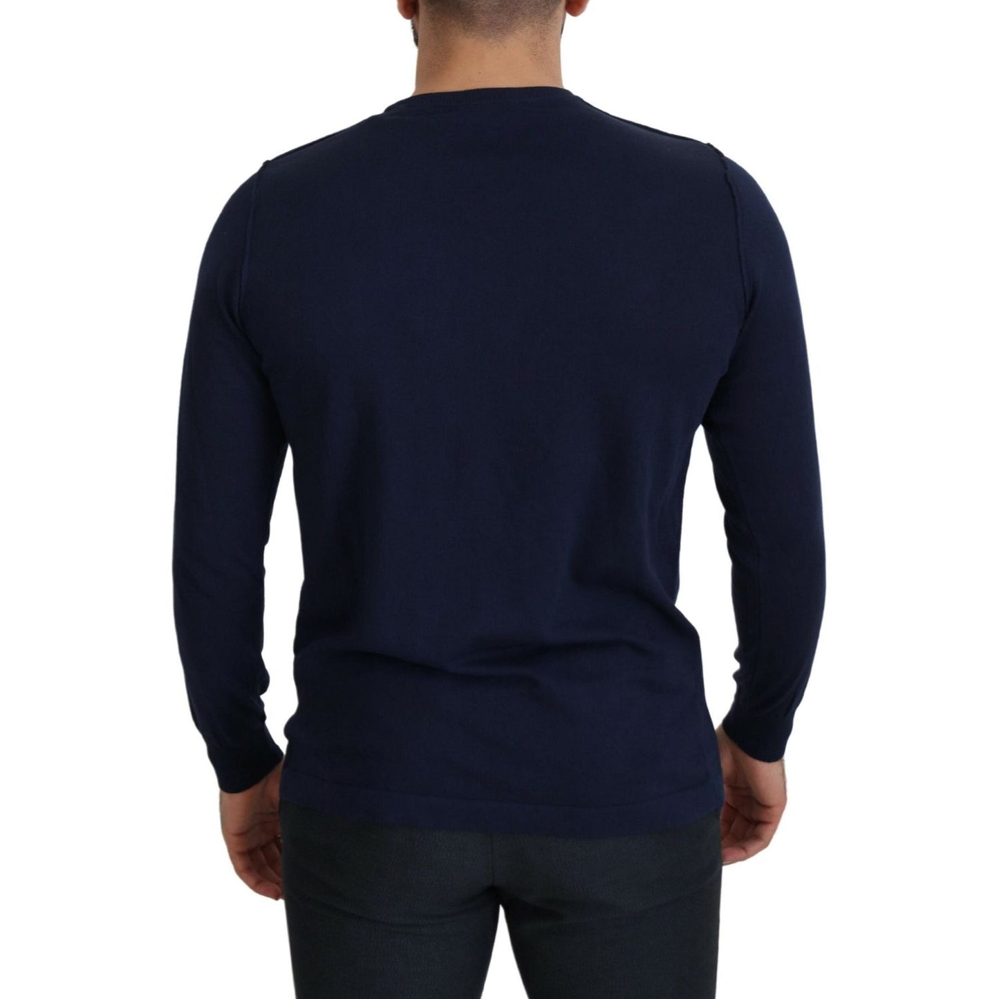 Authentic Crewneck Blue Pullover Sweater