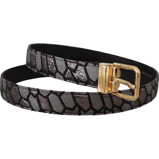 Multicolor Leather Statement Belt