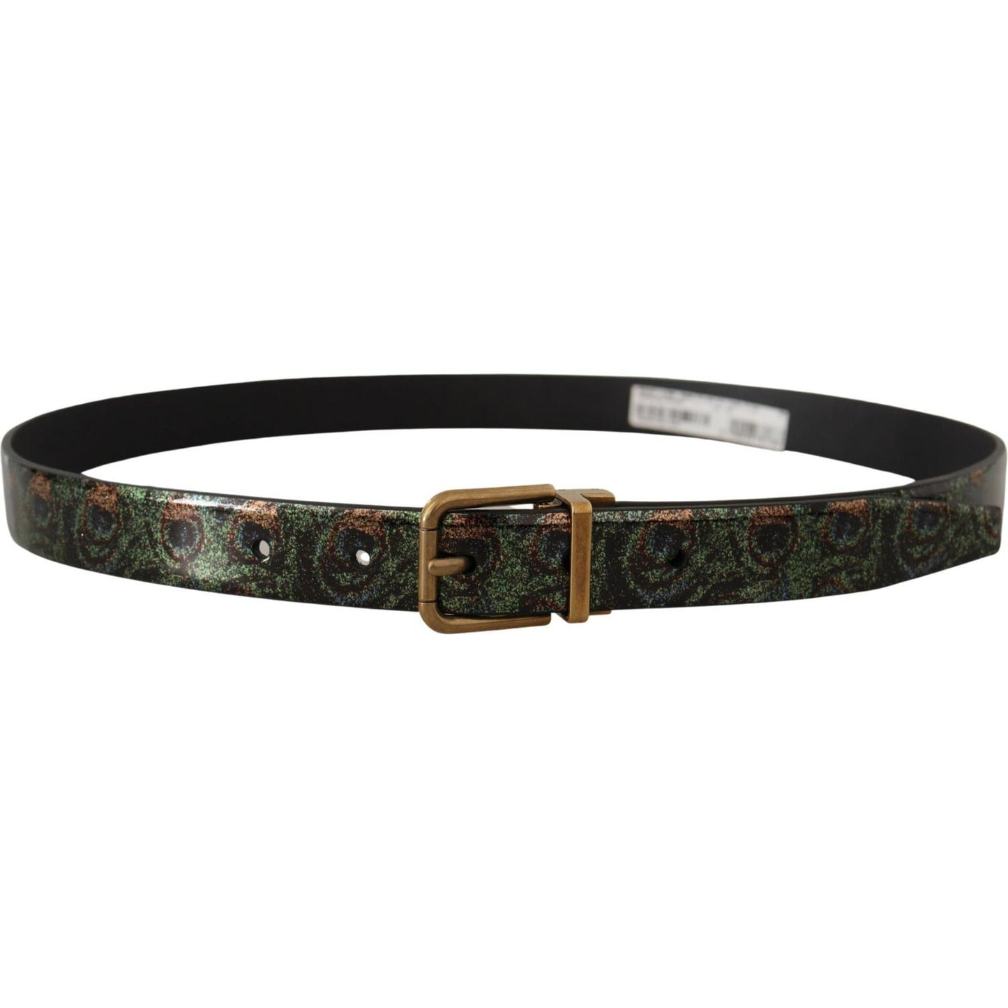 Elegant Black Grosgrain Leather Belt