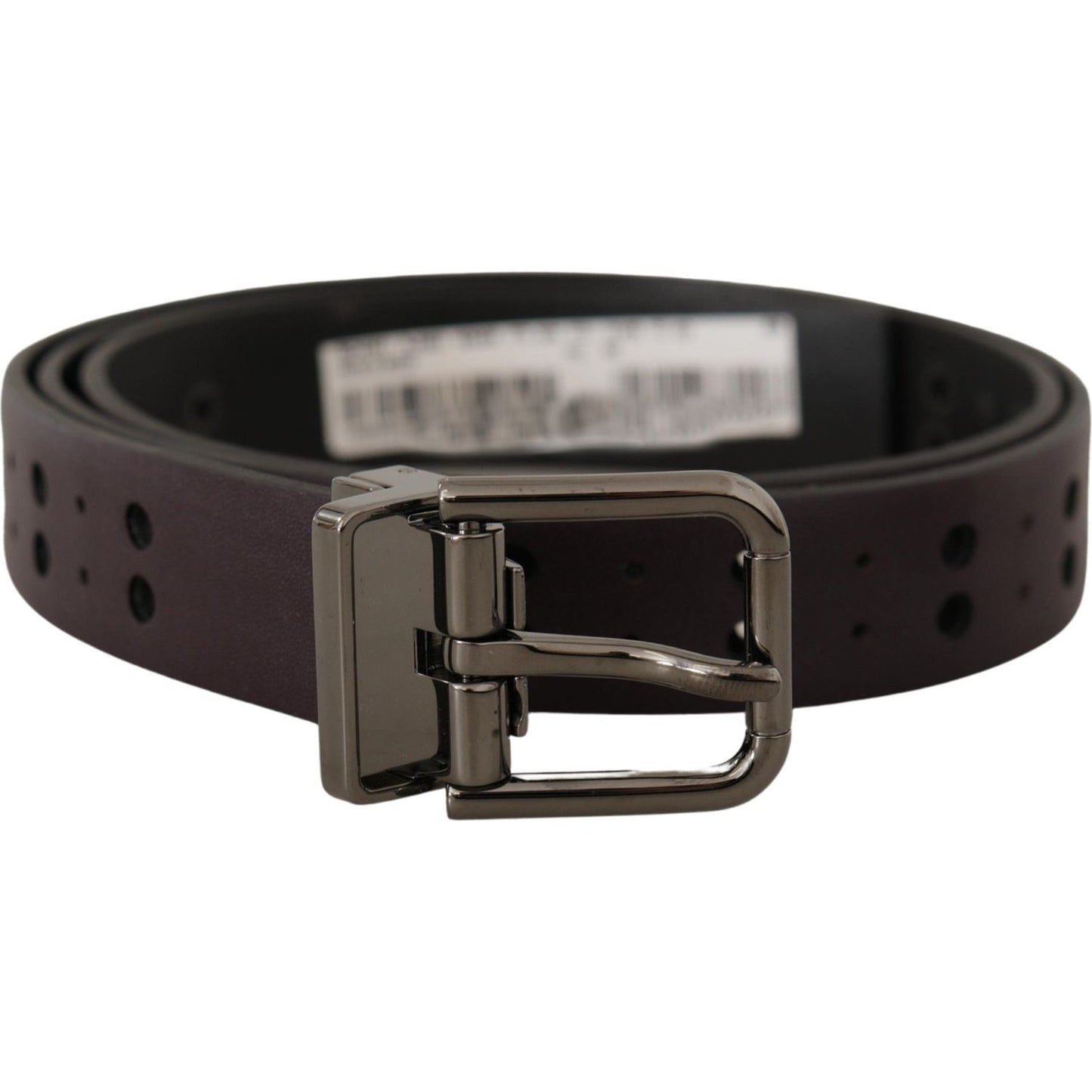 Burgundy Elegance Leather Belt