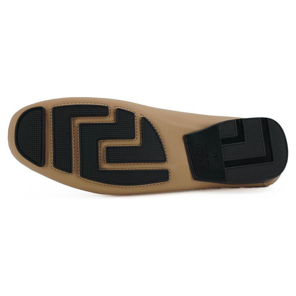 حذاء Versace Exquisite Medusa المصنوع من الجلد باللون الذهبي