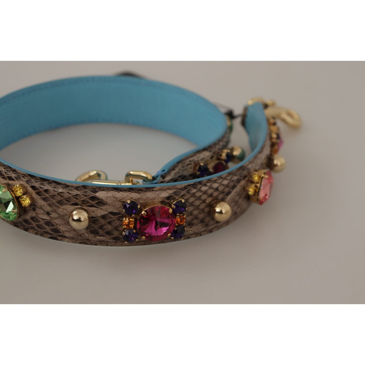 إكسسوار أنيق بحزام كتف من جلد الأفعى من دولتشي آند غابانا