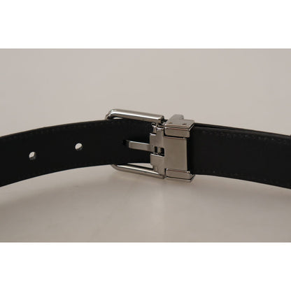 Dolce & Gabbana Red Exotic Leather Metal Logo Buckle Belt