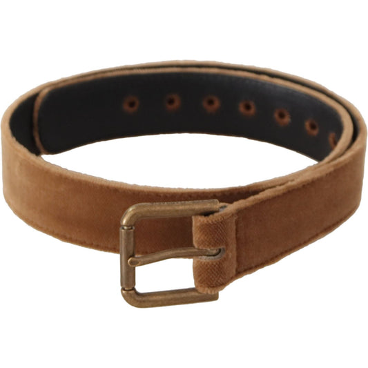 Elegant Engraved Buckle Leather Belt