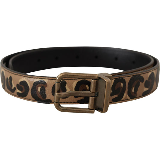 Chic Engraved Logo Leather Belt