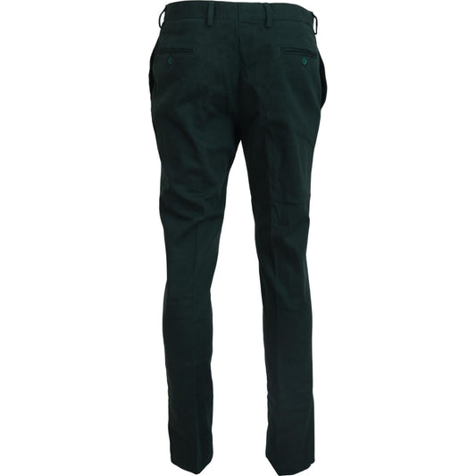 Elegant Dark Green Chino Trousers