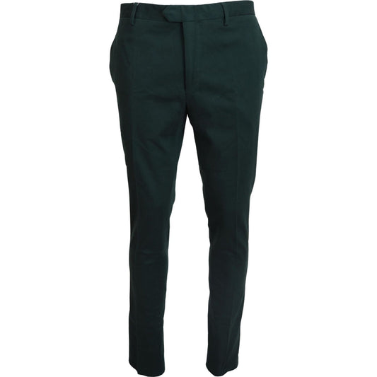 Elegant Dark Green Chino Trousers