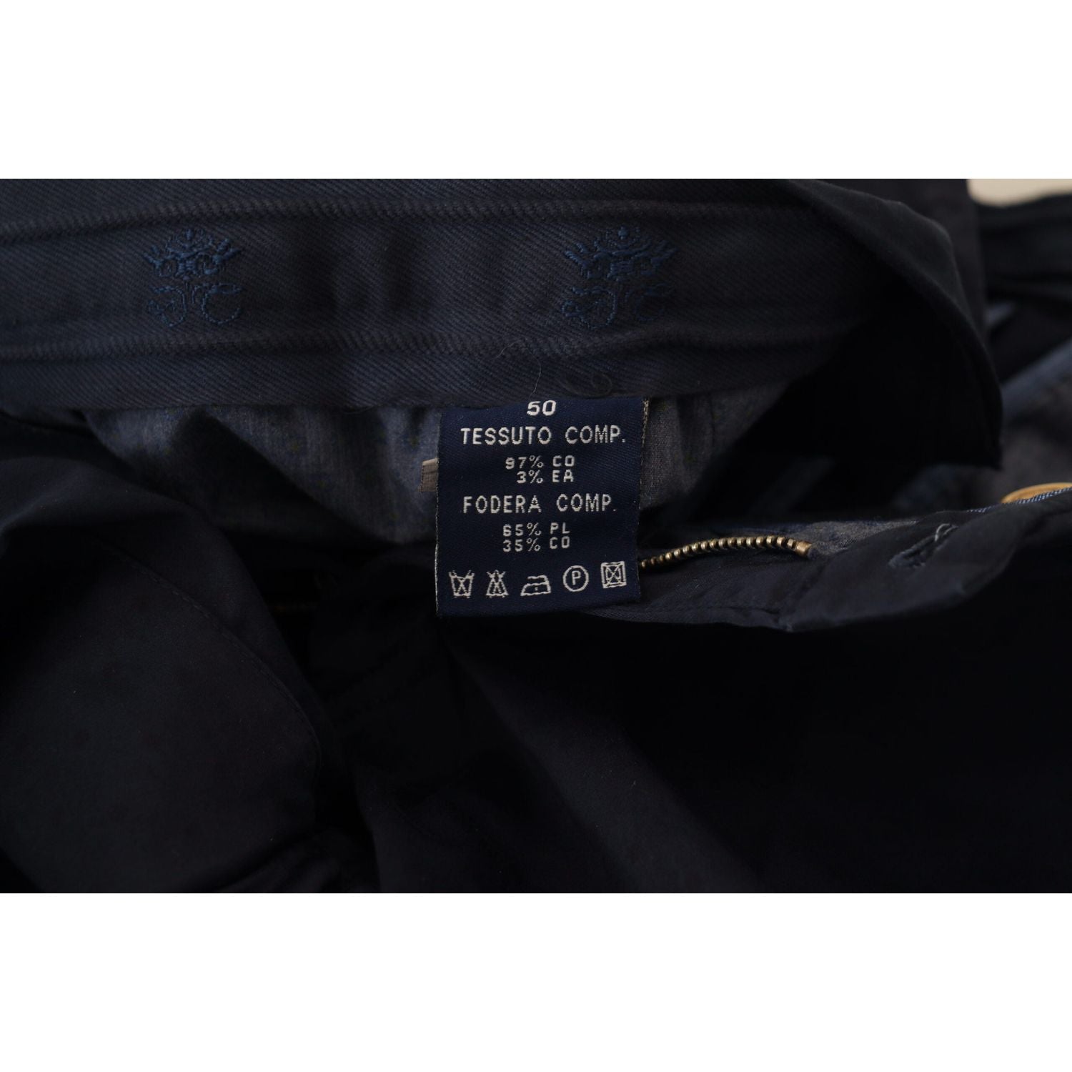 دومينيكو تاجلينتي بنطال تشينو أنيق باللون الأزرق الداكن