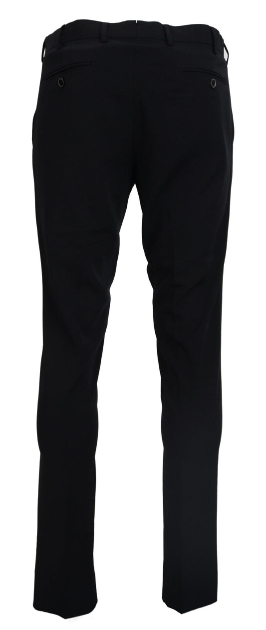 Elegant Black Italian Dress Pants