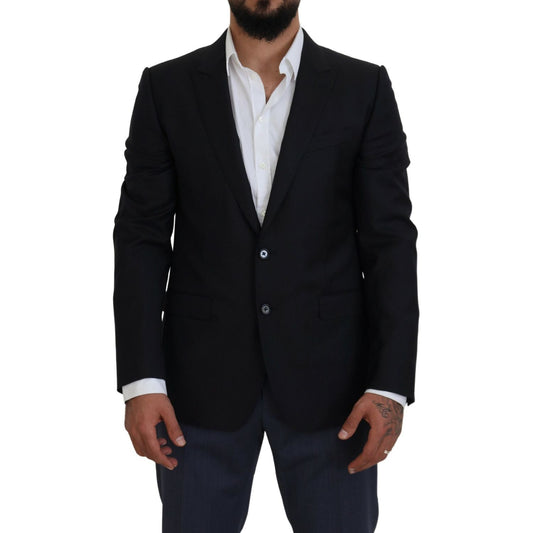 Elegant Dark Blue Martini Blazer