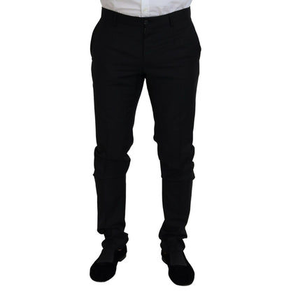 Dolce & Gabbana Black Single Breasted 2 Piece MARTINI Suit