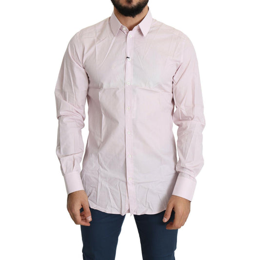 Elegant Slim Fit Pink Dress Shirt