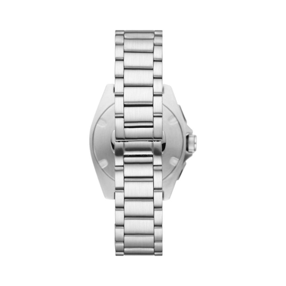 Sleek Silver Chronograph Timepiece