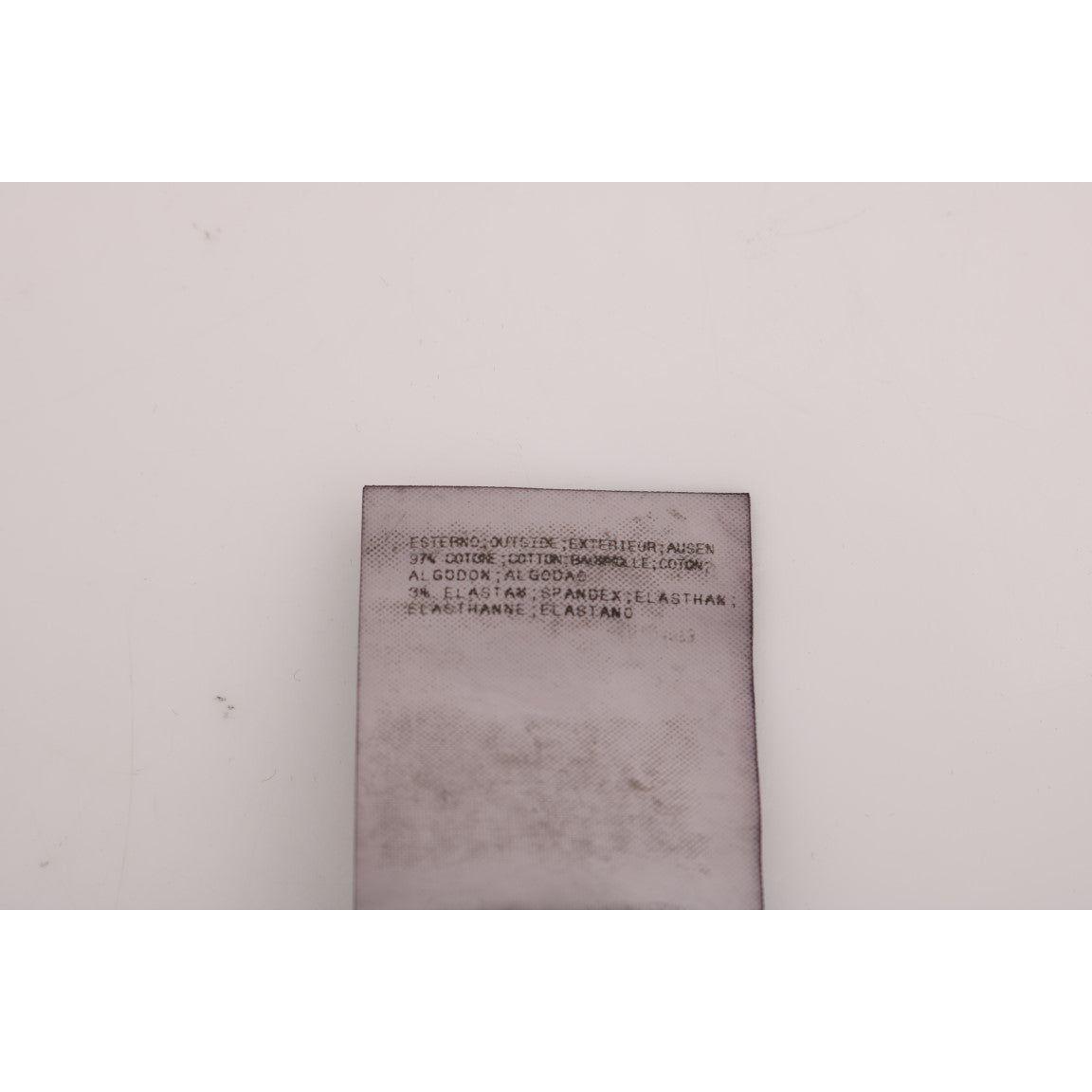 Costume National Black Slim Fit Cotton Stretch Pants Jeans & Pants