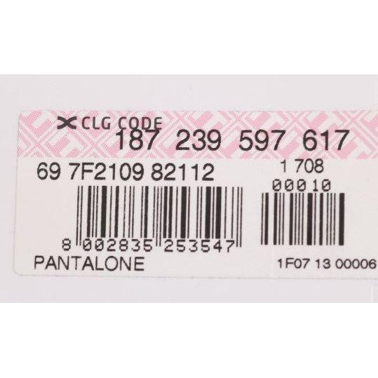 بنطال GF Ferre Chic Slim-Fit أزرق من القطن المطاطي