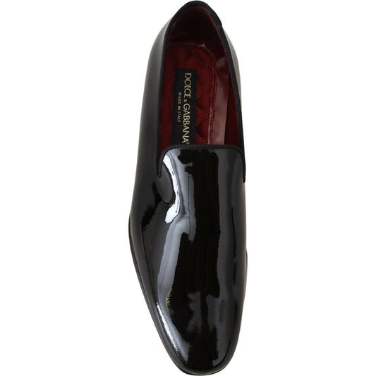 Dolce & Gabbana Sleek Black Patent Loafers Dolce & Gabbana