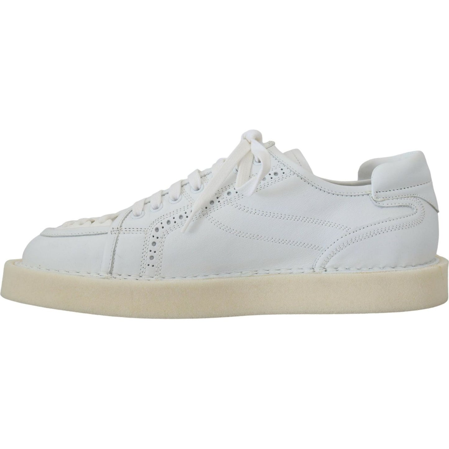 Dolce & Gabbana Elegant White Low Top Oxford Sneakers Dolce & Gabbana