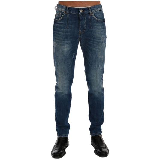 Frankie MorelloChic Slim Fit Blue Wash JeansMcRichard Designer Brands£159.00
