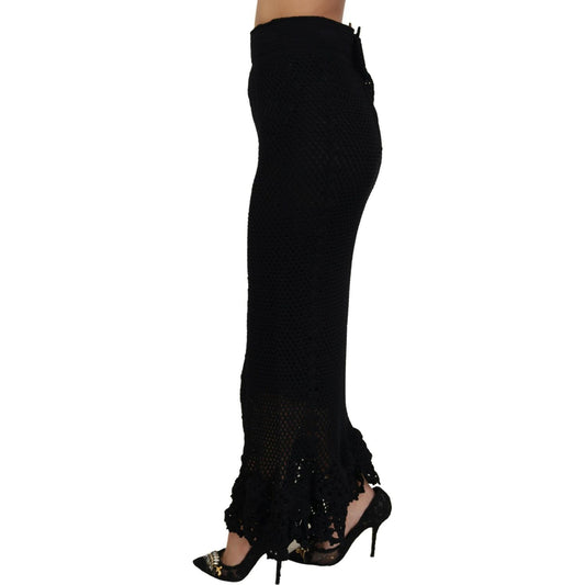 Elegant High Waist Mermaid Maxi Skirt