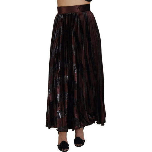 Elegant High Waist A-Line Maxi Skirt