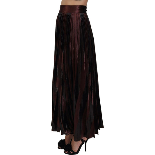 Elegant High Waist A-Line Maxi Skirt