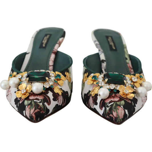 Dolce & Gabbana Multicolor Flat Luxury Sandals Dolce & Gabbana