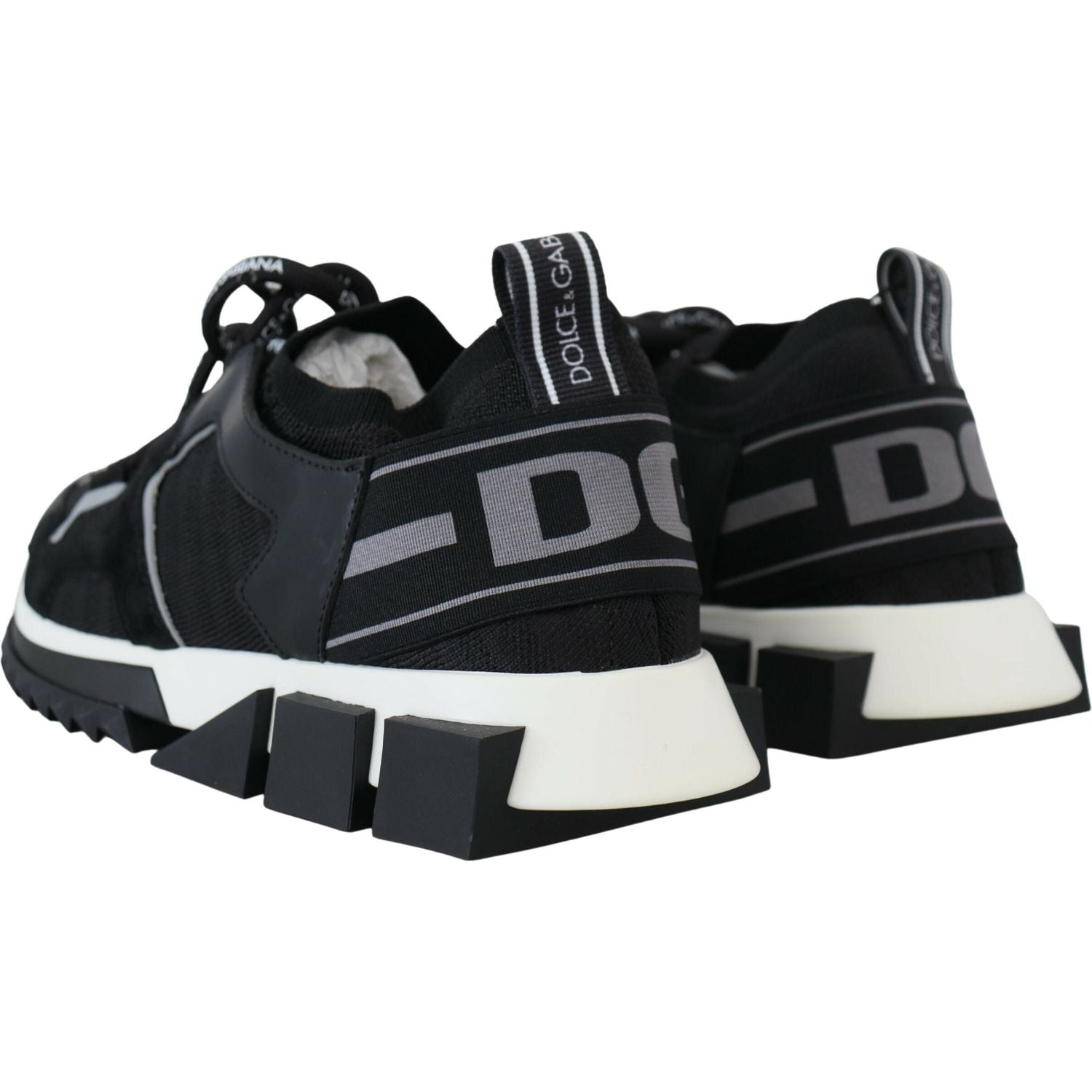 حذاء سنيكرز دولتشي آند غابانا شيك سورينتو سهل الارتداء باللونين الأبيض والأسود