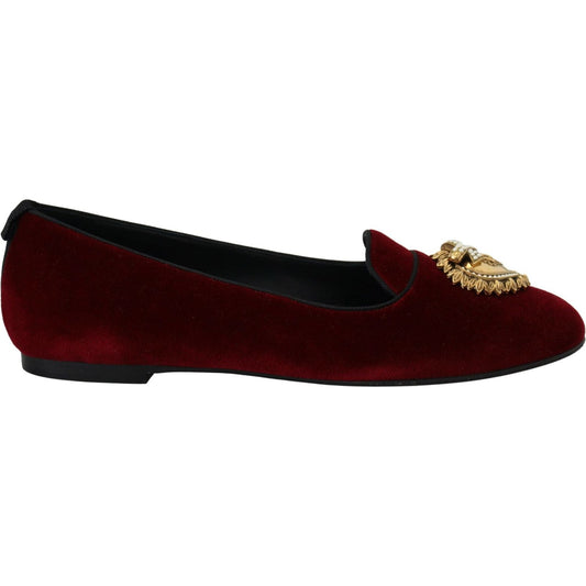 Bordeaux Velvet Devotion Loafers